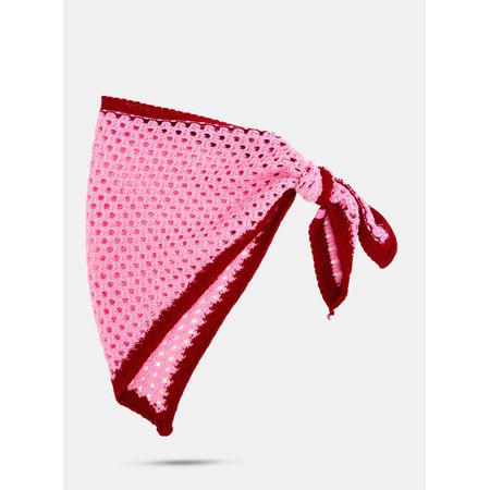 Lenço Petite Jolie Crochê Chiclete PJ20353 Lenço Petite Jolie Chiclete PJ20353