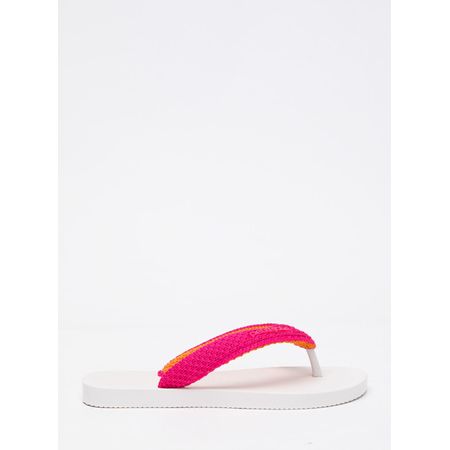 Chinelo Petite Jolie Fresh Crochê White PJ7766 35