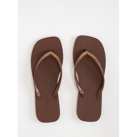 Chinelo Petite Jolie Refresh Shine Chocolate PJ7404 33-4