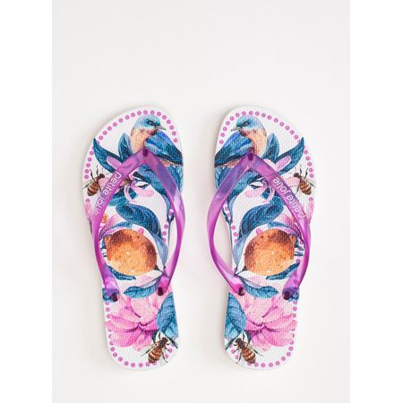 Chinelo Petite Jolie Fresh Chiclete/White/Frutas 6 PJ6969 36