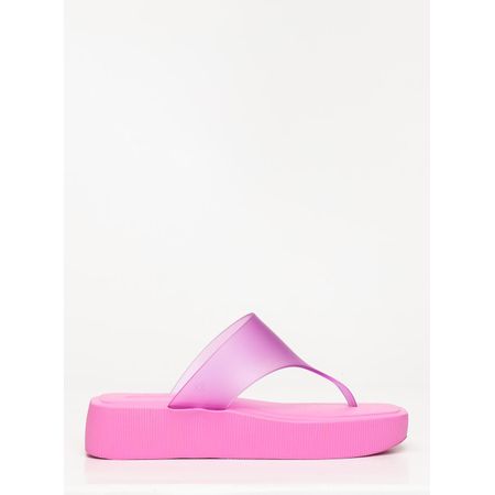Chinelo Petite Jolie Key Chiclete Translúcido PJ7674 33-4