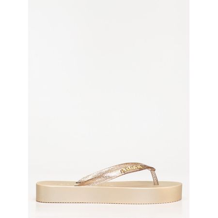 Chinelo Petite Jolie Fresh Up Glitter Ouro Light PJ7705 33-4