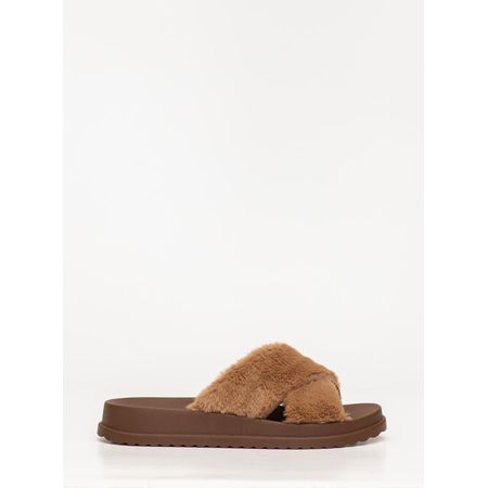 Chinelo Petite Jolie Smash Fur Chocolate PJ7709 33-4