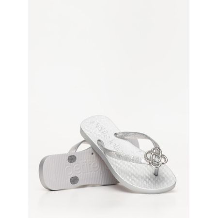 Chinelo Petite Jolie Fresh IN Full Glitter Prata PJ7704IN 25-6