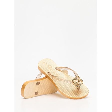 Chinelo Petite Jolie Fresh IN Glitter Ouro Light PJ7704IN 25-6