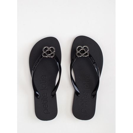Chinelo Petite Jolie Fresh Preto/Grafite PJ6979 33-4