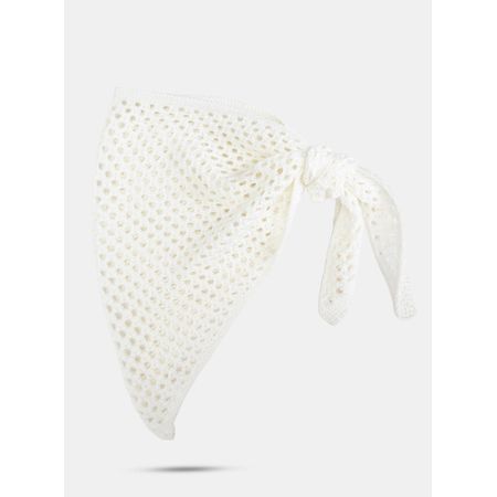 Lenço Petite Jolie Crochê Creme PJ20353 Lenço Petite Jolie Creme PJ20353
