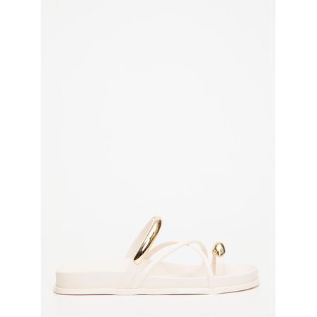 Chinelo Petite Jolie Ring Flat Creme PJ7798 33-34