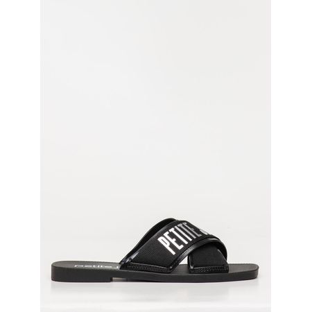 Chinelo Petite Jolie Vibe Preto/Prata PJ7611 34