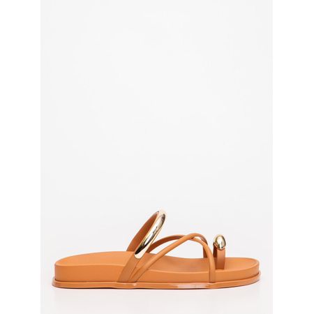 Chinelo Petite Jolie Ring Flat Doce De Leite PJ7798 33-34