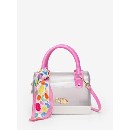 Bolsa Petite Jolie Mini Bloom Translúcido/Chiclete PJ11395IN