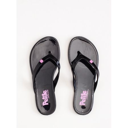Chinelo Petite Jolie Lucky In Preto/Chiclete PJ4420IN 25