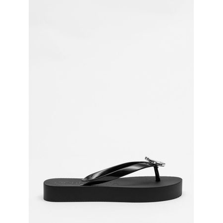 Chinelo Petite Jolie Fresh Up Preto/Grafite PJ7634 33-34