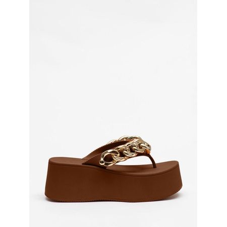 Chinelo Petite Jolie Plus II Chocolate PJ7350II 33-34