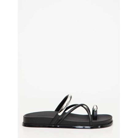 Chinelo Petite Jolie Ring Flat Preto PJ7798 33-34