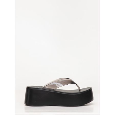 Chinelo Petite Jolie Plus II Preto Translúcido/Preto PJ7703 33-4