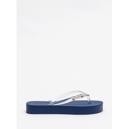 Chinelo Petite Jolie Fresh Up Translúcido/Dark Blue PJ7321 33-4