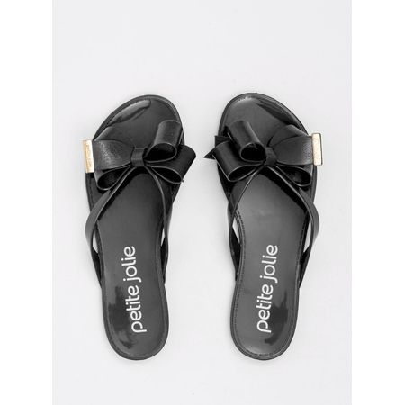 Chinelo Petite Jolie Lucky Preto/Branco PJ4533 33